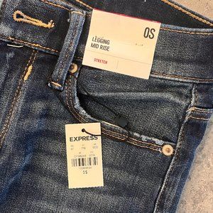 Express Skinny Jean Jegging NWT Mid Rise Leggings